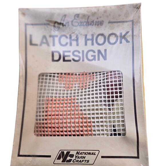 Vintage Latch hook kit featuring the number "1" as its design - Picture 4 of 8